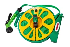 Шланг садовый ПВХ на катушке в комплекте с пистолетом-распылителем (15м, 7 режимов распыления)