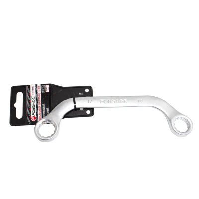 Ключ накидной С-образный 16х17мм, на пластиковом держателе