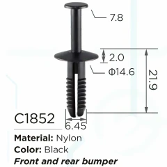 Клипса для крепления внутренней обшивки а/м БМВ/ Вольво пластиковая (100шт/уп.)