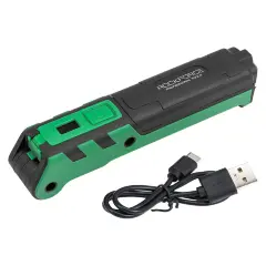 Лампа светодиодная аккумуляторная с магнитом(5W/3WCOB,150/360Lumen,3.7V,2000mAh,t зарядки 4ч,USB провод,защита гнезда зарядки,поворотная 270гр)