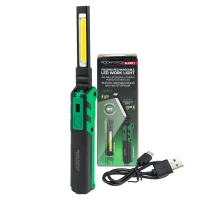 Лампа светодиодная аккумуляторная с магнитом(5W/3WCOB,150/360Lumen,3.7V,2000mAh,t зарядки 4ч,USB провод,защита гнезда зарядки,поворотная 270гр)
