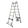 Лестница-стремянка телескопическая алюм. бытовая 2.8+2.8м (9+9 ступ.)