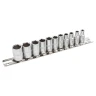 Набор головок 11пр. 1/4''6 гр.(4,5,5.5,6-13мм) на планке