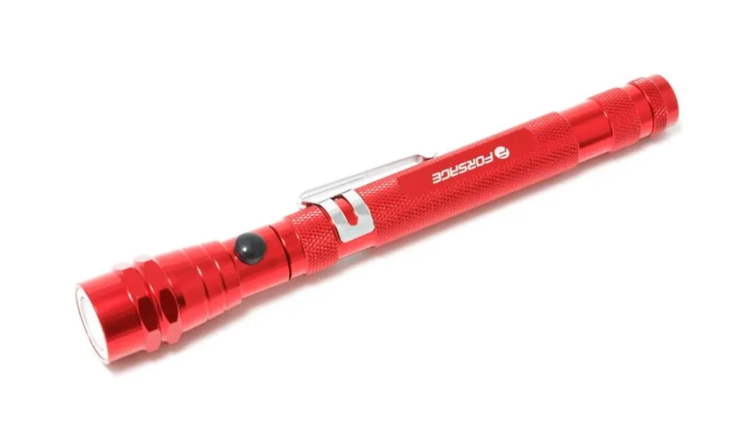 Фонарь телескопический с магнитом 3LED (L:220-845мм), в блистере