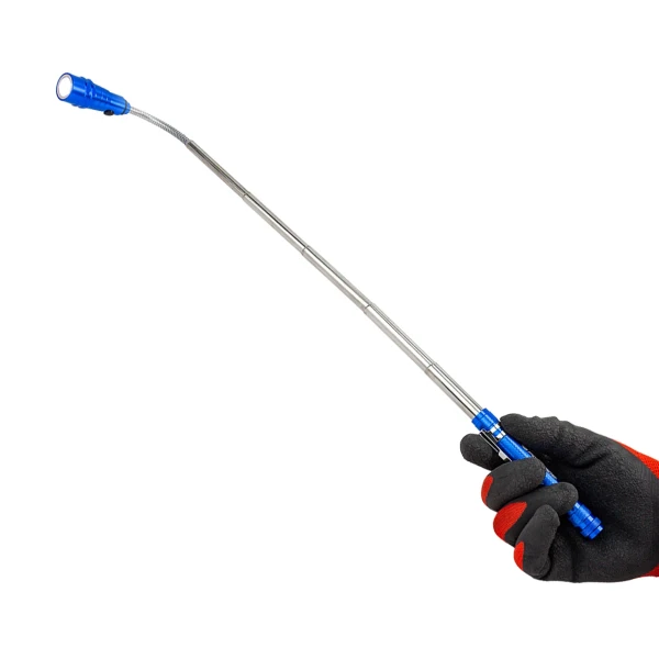 Фонарь телескопический с магнитом 3LED (L:220-845мм), в блистере