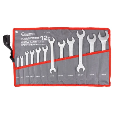 Ключи рожковые, набор 12пр. (6х7, 8х9, 10х11, 12х13, 14х15, 16х17, 18х19, 20х22, 21х23, 24х27, 25х28, 30х32мм)