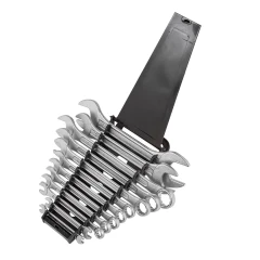 Набор ключей рожковых и комбинированных 12пр.(6х7,8х9,10,11,12,13,14,17,19,22,24х27,30х32мм), в пластиковом держателе