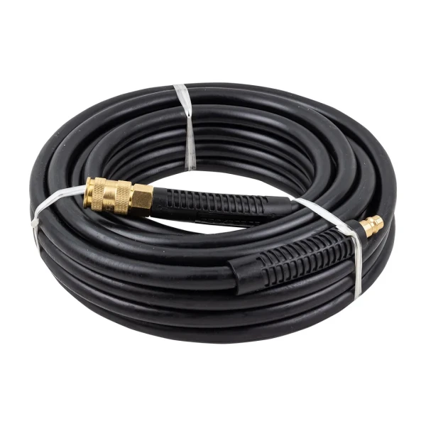 Шланг резиновый воздушный армированный с фитингами 10мм x 15мм x 10м (20-60бар, раб. t от -30 до +70°С)