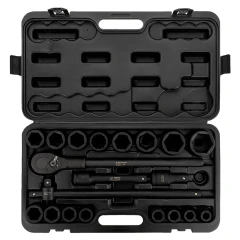 Набор инструментов ударных 21пр, 3/4''(6гр.)(17,19,21,22,24,27,30,32,34,35,36,36-12гр.,38,41,46,50мм), в метал. кейсе