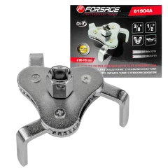 Съемник масляного фильтра ''краб''с ''плоским захватом''3/8''+адаптер 3/8''Мх1/2F (диаметр 60-115мм)