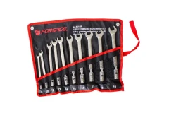 Набор ключей рожково-торцевых шарнирных 10пр. (8, 10, 12-19мм),на полотне