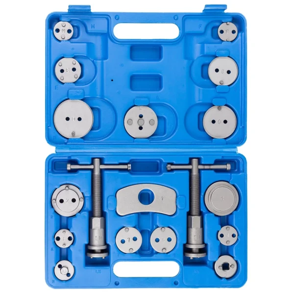 Набор инструментов для обслуживания тормозных цилиндров 18пр.(привод с правосторонней/левосторонней резьбой), в кейсе