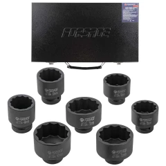 Набор головок ударных 1''7пр. (12гр.) (46,50,55,60,65,70,75мм)