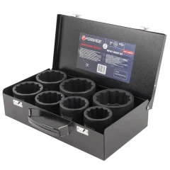 Набор головок ударных 1''7пр. (12гр.) (46,50,55,60,65,70,75мм)