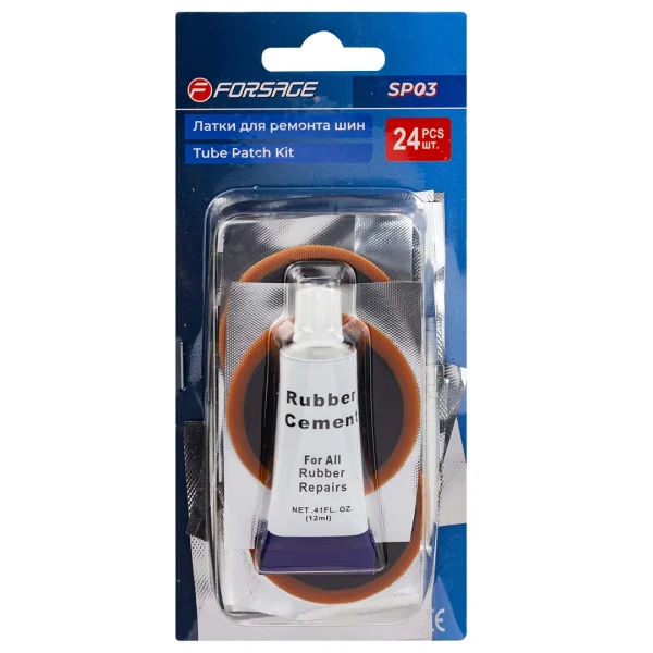 Латки для ремонта шин, комплект 24шт.,в блистере