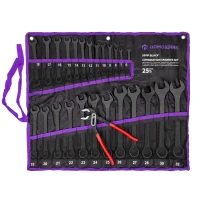 Набор ключей комбинированных и рожковых 25пр.