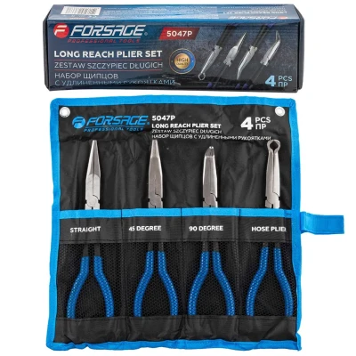 Щипцы с удлиненными рукоятками 285мм, набор 4пр.