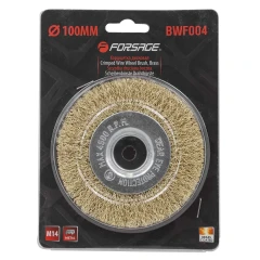 Кордщетка дисковая латунная для УШМ 100мм, в блистере