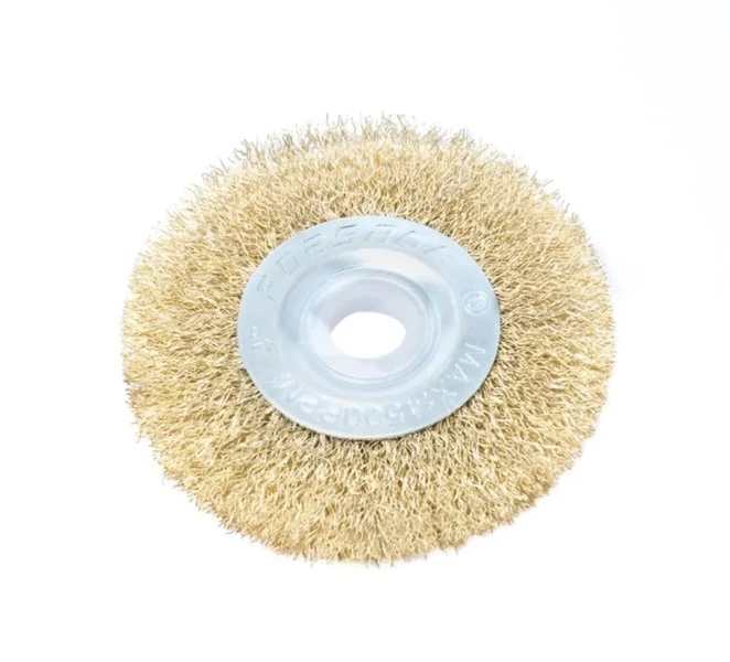 Кордщетка дисковая латунная для УШМ 100мм, в блистере