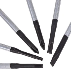 Набор отверток ювелирных 6пр. (SL: 2.0, 2.4, 3.0.PH 00.0,1), в пластиковом держателе