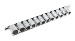 Набор головок 12пр. 1/2''6гр.(10-19,22,24мм), на планке