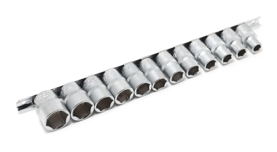 Набор головок 12пр. 1/2''6гр.(10-19,22,24мм), на планке