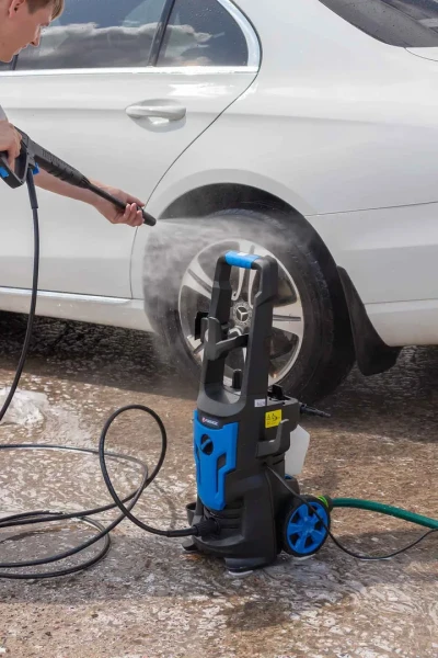 Мойка высокого давления электрическая (230-240В, 1800Вт, номин.расход 5.5л/мин.,макс. давл.135 бар, раб.давл.90 бар,шланг 6м,шнур 5м)