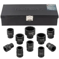 Набор головок ударных 3/4''10пр. (12гр.) (17,19,22,24,27,30,32,36,41,46мм)