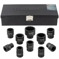 Набор головок ударных 3/4''10пр. (12гр.) (17,19,22,24,27,30,32,36,41,46мм)
