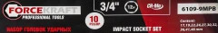 Набор головок ударных 3/4''10пр. (12гр.) (17,19,22,24,27,30,32,36,41,46мм)