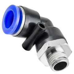 Фитинг угловой для пластиковых трубок 12мм с наружной резьбой 1/4''