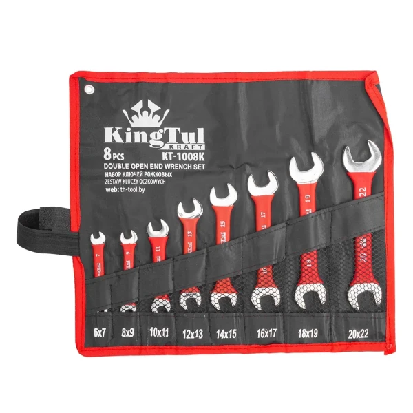 Набор ключей рожковых 8пр. (6х7-20х22мм) на полотне