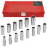 Набор головок глубоких 14пр. 1/2''в мет.кейсе