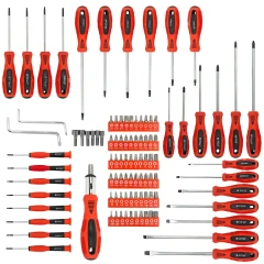 Набор отверток и бит 100пр, на пластиковом стенде