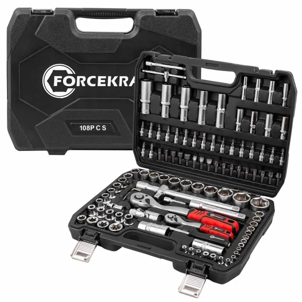 Набор инструментов 108пр. 1/2'', 1/4''(6гр.)(4-32мм)