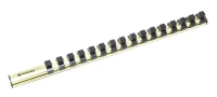 Планка-держатель магнитная для головок 1/2''на 16 предметов, в блистере