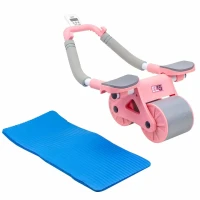 Тренажер для мышц пресса и спины ( розовый)