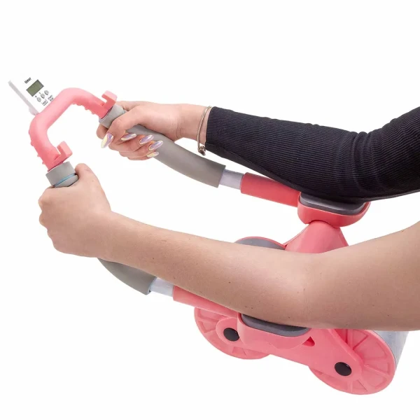 Тренажер для мышц пресса и спины ( розовый)