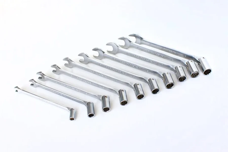 Набор ключей рожково-торцевых шарнирных 10пр. (8, 10, 12-19мм),на полотне