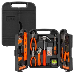 Набор инструментов 129пр.(шарнирно-губцевый,биты,отвертки,молоток, нож канцелярский), в кейсе