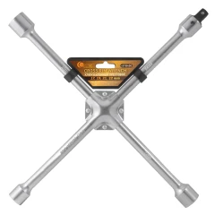 Ключ балонный крестовой 17-19-21''-22 с адаптером 1/2''