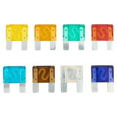 Предохранители плавкие флажковые автомобильные (от 20А до 100А), комплект 24пр.