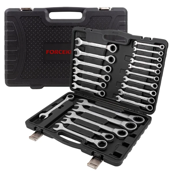 Набор ключей комбинированных трещоточных 22пр.