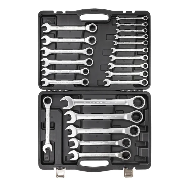 Набор ключей комбинированных трещоточных 22пр.