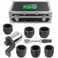 Мультипликатор (7500N/m,коэф-т усиления 1:25.8,входной квадрат 12.7мм,выходной квадрат 40мм,головки:65,70,75,80,85,90мм),в кейсе