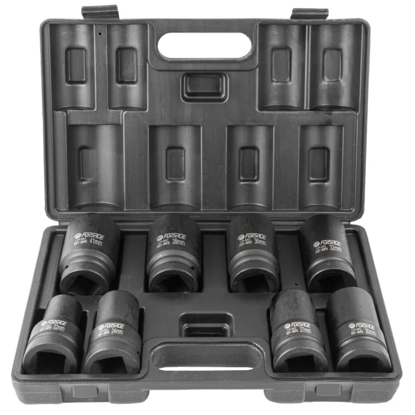 Набор головок ударных глубоких 1''8пр. (12гр.) (22,24,27,30,32,36,38,41мм),в кейсе