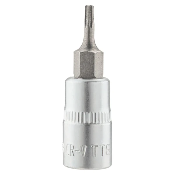 Головка-бита TORX T8H c отверстием, 1/4''