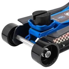 Домкрат подкатной гидравлический низкопрофильный с поворотной ручкой 3т