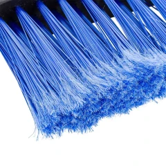 Щетка для снега в усиленном корпусе со скребком и накладкой на рукоятке(L общая 58cм, L рабочая 20cм, скребок 10.5см, цвет-синий)