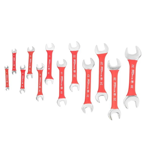 Набор ключей рожковых 12пр. (6х7-30х32мм) на полотне
